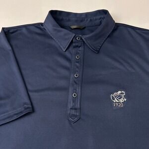Zero Restriction Tour Series Men's XL Navy Blue Golf Polo Shirt Embroidered Logo